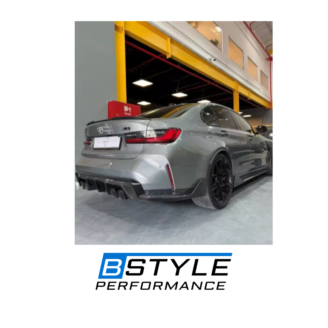 BMW G80 M3 MP Style Dry Carbon Fiber Rear Lip Corner Protector