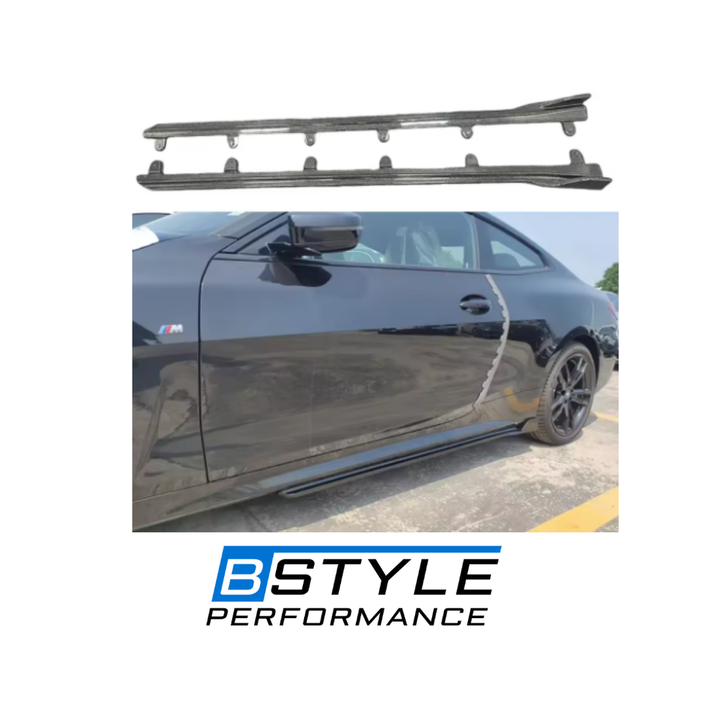 BMW 4 Series G22 Carbon Fiber Rear Side Skirts