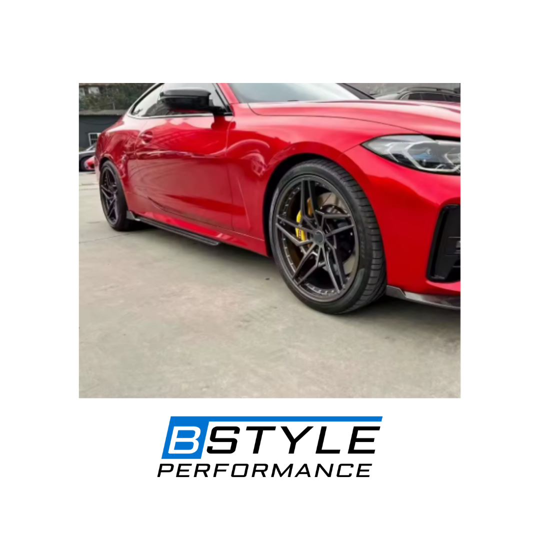 BMW 4 Series G22 Carbon Fiber Rear Side Skirts