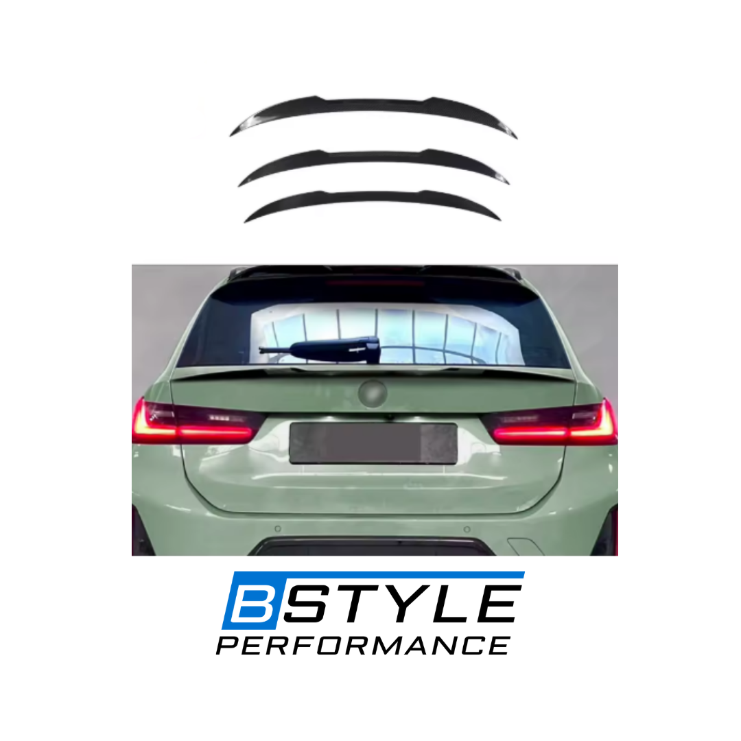 BMW 3 Series G21 G81 M3 Touring Blade Style Real Carbon Fiber Roof Spoiler