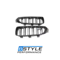 BMW F80 M3 F82 F83 M4 Real Carbon Fiber Dual Slat Front Kidney Grilles
