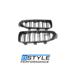 BMW F80 M3 F82 F83 M4 Real Carbon Fiber Dual Slat Front Kidney Grilles