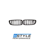 BMW F80 M3 F82 F83 M4 Real Carbon Fiber Dual Slat Front Kidney Grilles
