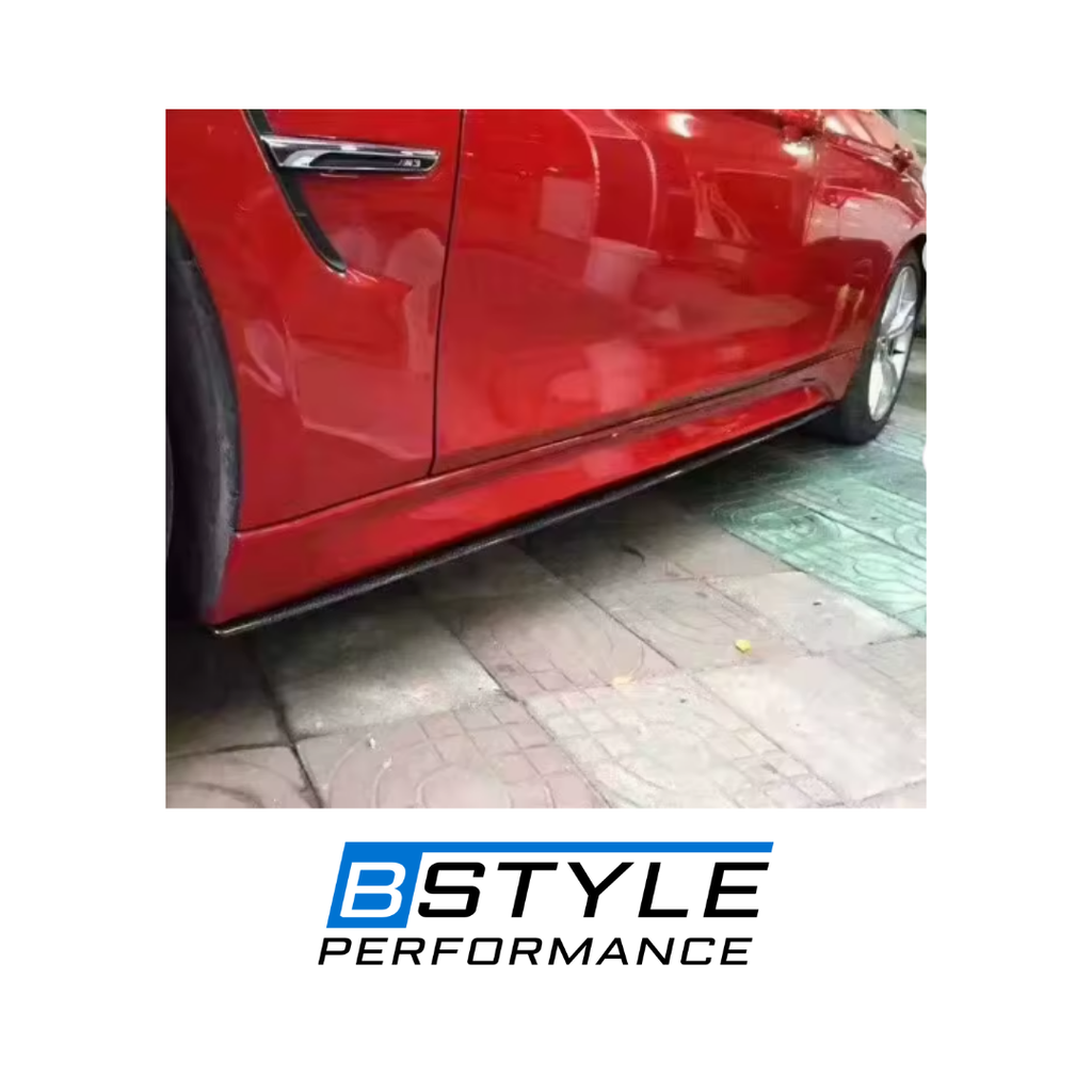 BMW 3 Series F30 M Sport Carbon Fiber MP-Style Side Skirts