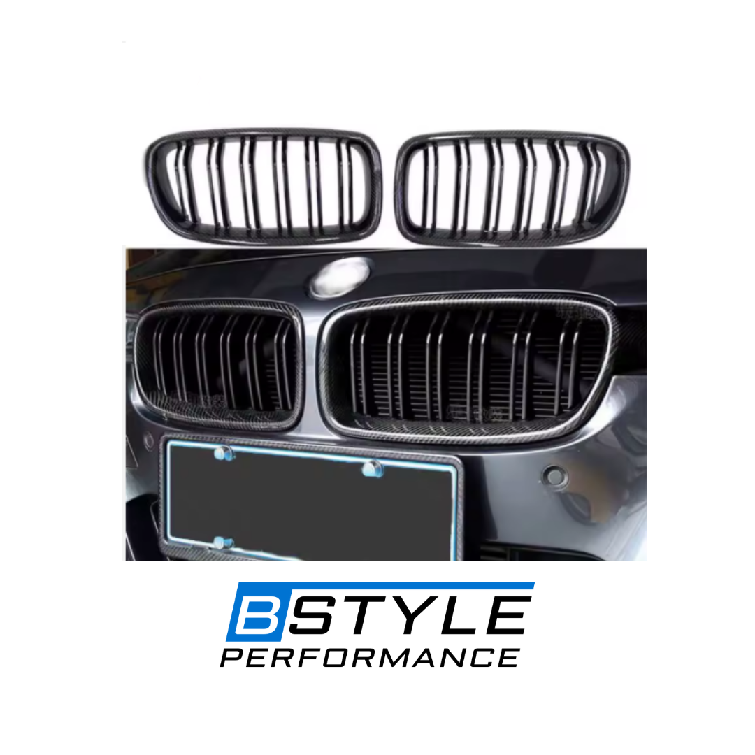 BMW 3 Series F30 F31 F35 Carbon Fiber Front Kidney Grille Conversion Kit