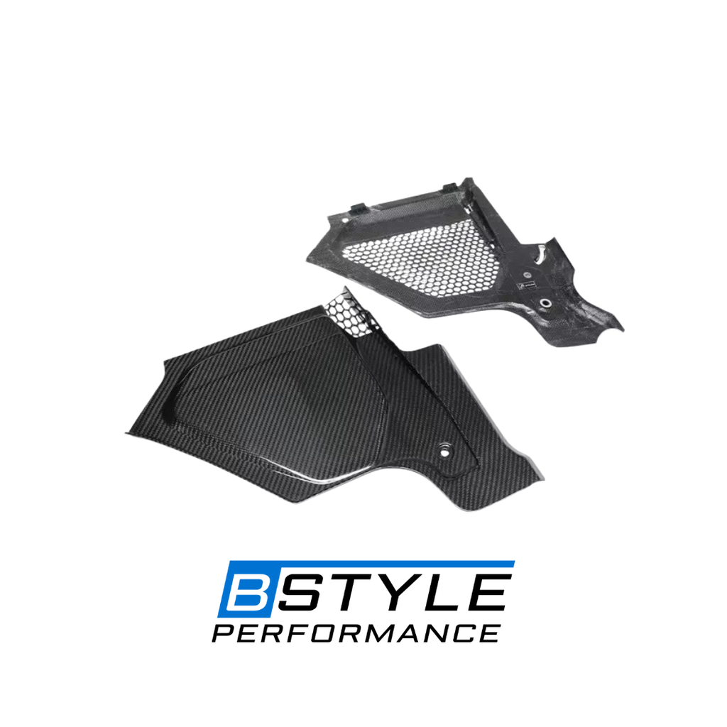 BMW M3 G80 / M4 G82 Dry Carbon Fiber Engine Compartment Mesh Panel