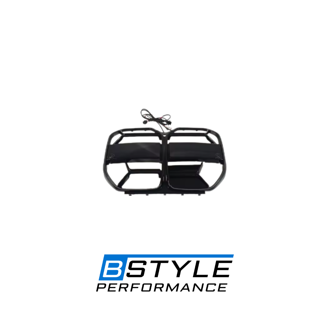 BMW 4 Series G26 CSL-Style Gloss Black Illuminated Front Kidney Grille