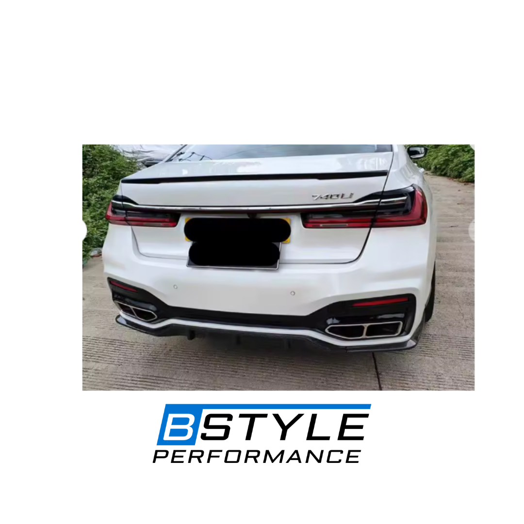 BMW 7 Series G11 G12 Carbon Fiber Side Skirt Extension Trims