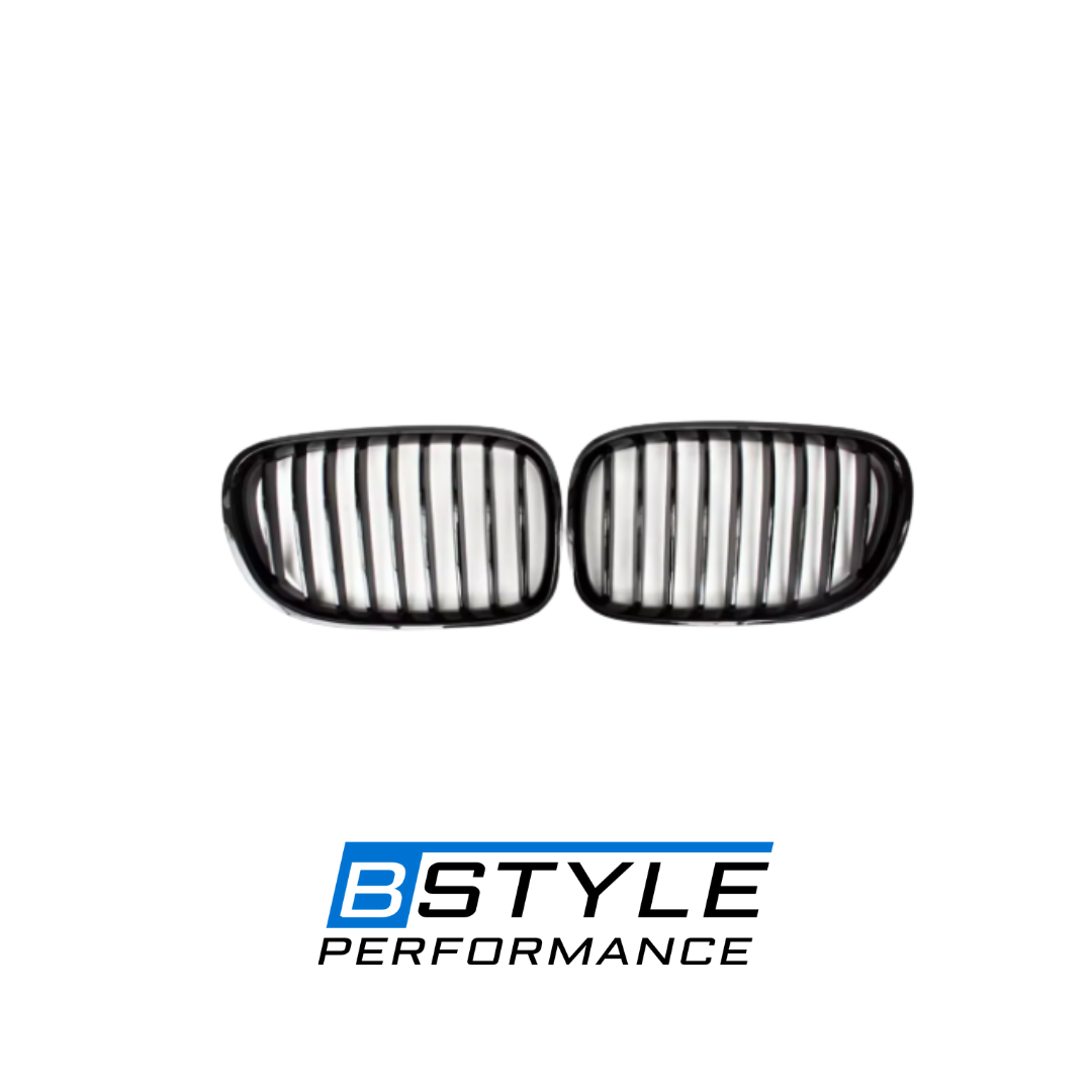 BMW 7 Series F01 F02 Gloss Black Front Kidney Grille Set