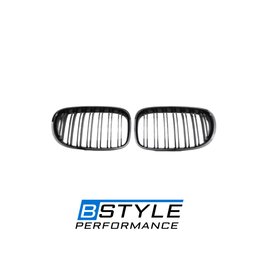 BMW 7 Series F01 F02 Gloss Black Front Kidney Grille Set