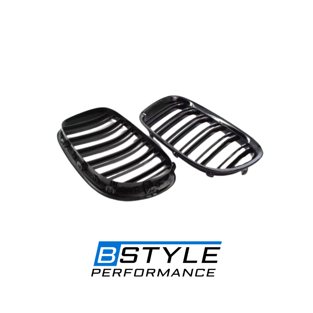 BMW 7 Series F01 F02 Gloss Black Front Kidney Grille Set