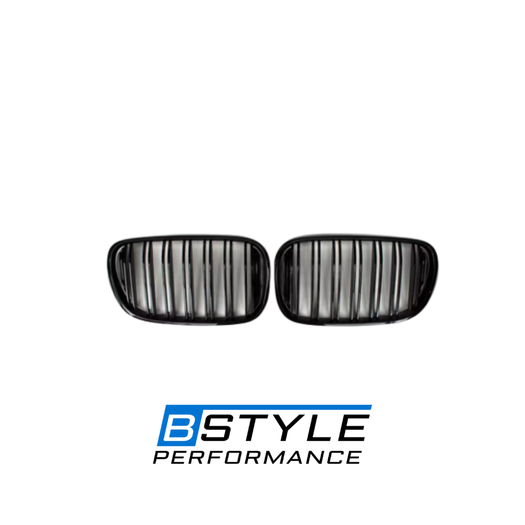 BMW 7 Series G11 G12 Gloss Black M-Style Double Slat Front Grille