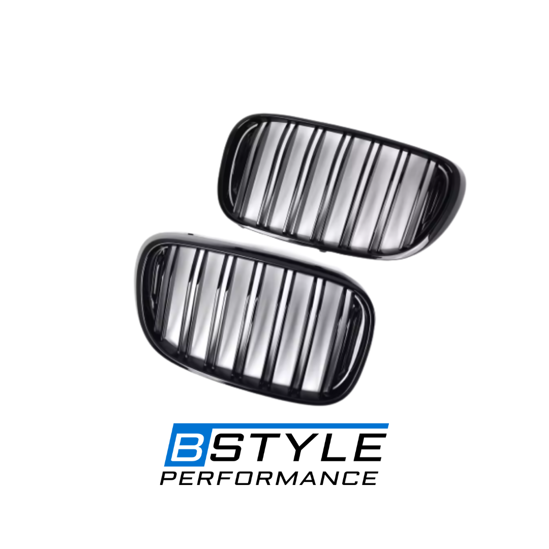 BMW 7 Series G11 G12 Gloss Black M-Style Double Slat Front Grille
