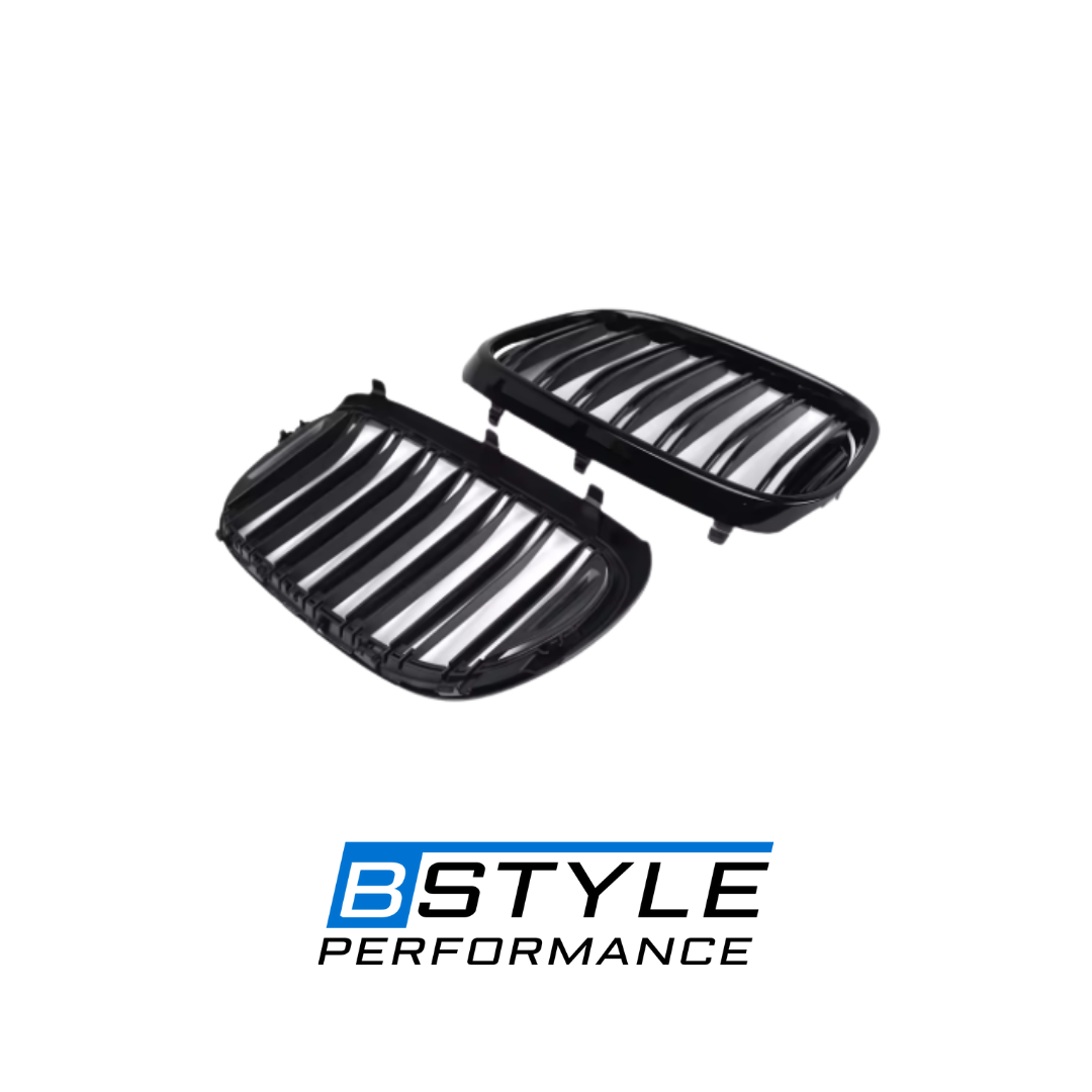 BMW 7 Series G11 G12 Gloss Black M-Style Double Slat Front Grille
