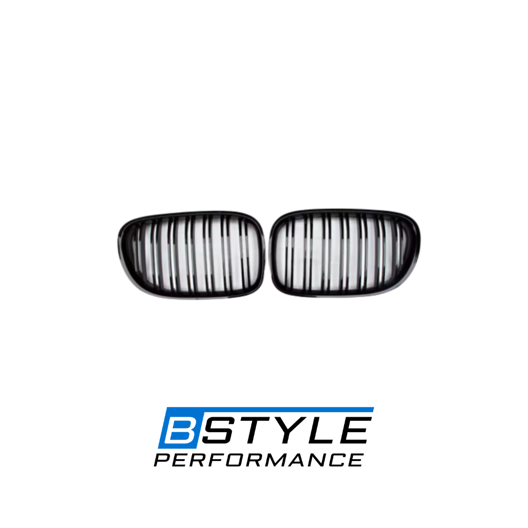 BMW 7 Series F01 F02 Gloss Black Front Kidney Grille Set