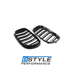 BMW 7 Series F01 F02 Gloss Black Front Kidney Grille Set