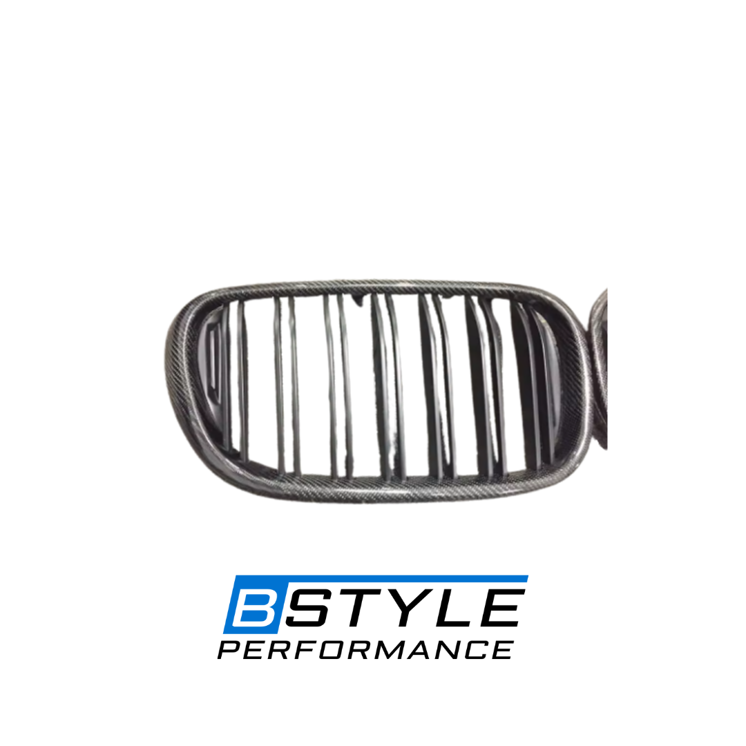 BMW 7 Series G11 G12 Carbon Fiber Dual Line Front Kidney Grille Set