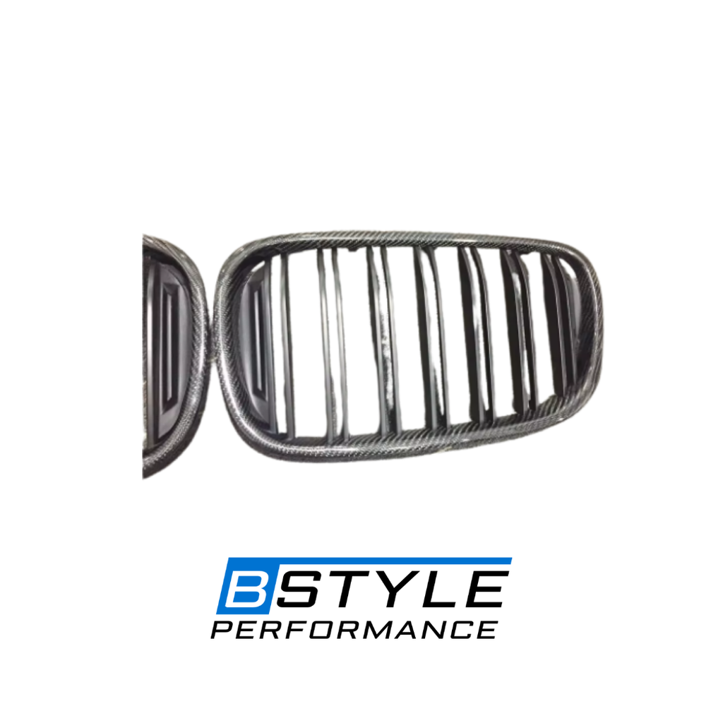 BMW 7 Series G11 G12 Carbon Fiber Dual Line Front Kidney Grille Set