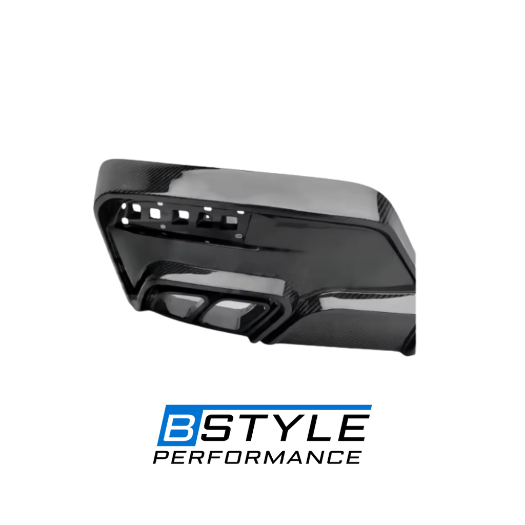 BMW 7 Series G70 M-Sport Dry Carbon Fiber Rear Diffuser