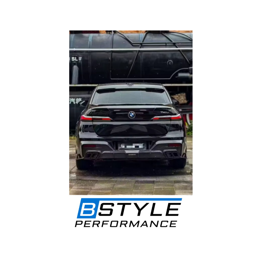 BMW 7 Series G70 M-Sport Dry Carbon Fiber Rear Diffuser