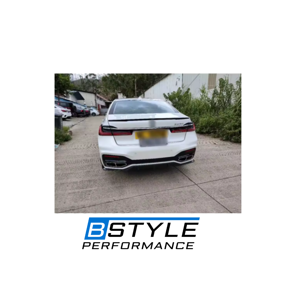 BMW 7 Series G70 M-Type Dry Carbon Fiber Rear Trunk Spoiler Wing