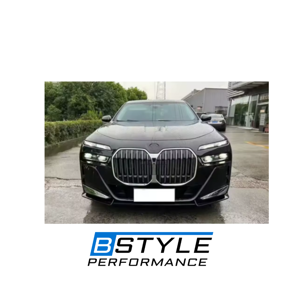 BMW 7 Series G70 M-Sport Dry Carbon Fiber Front Lip Splitter