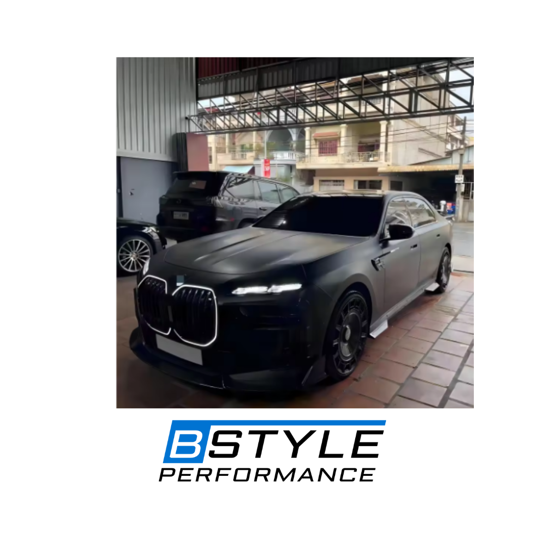 BMW 7 Series G70 M-Sport Dry Carbon Fiber Front Lip Splitter