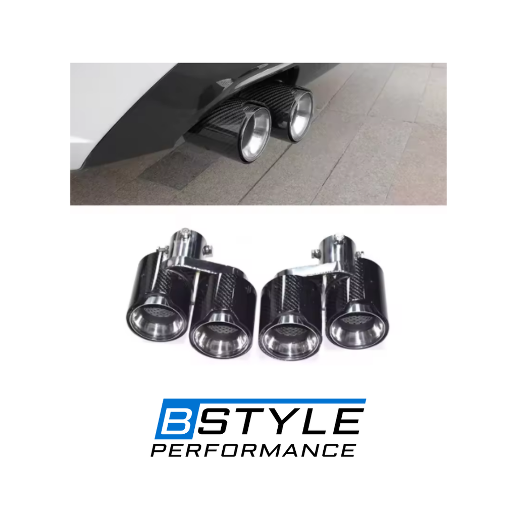 BMW G20 G42 M240i 330i M340i M440i Carbon Fiber Tailpipe Exhaust Tips