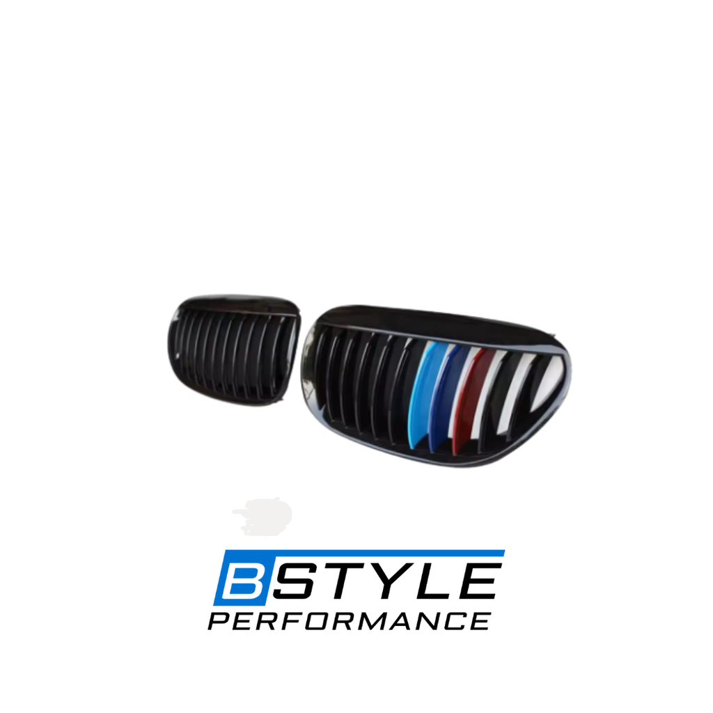 BMW 6 Series E63 E64 Gloss Black M-Color Single Slat Kidney Grille