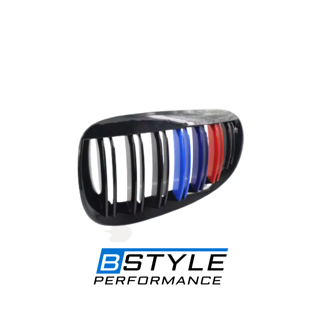 BMW 6 Series E63 E64 Gloss Black Front Kidney Grille Set