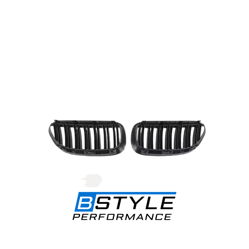 BMW 6 Series E63 E64 Gloss Black Front Kidney Grille Set