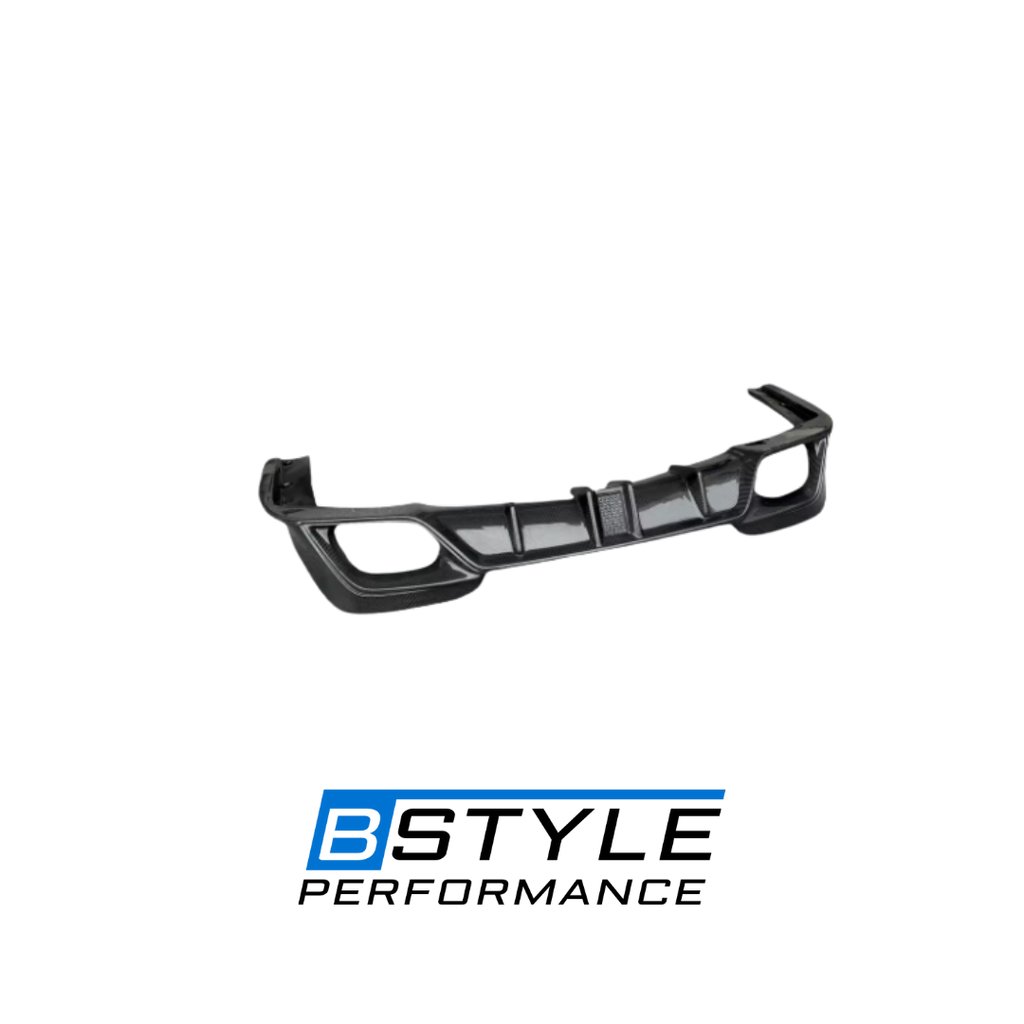 BMW 3 Series G20 G28 Pre-LCI Carbon Fiber Rear Bumper Diffuser F1 Light