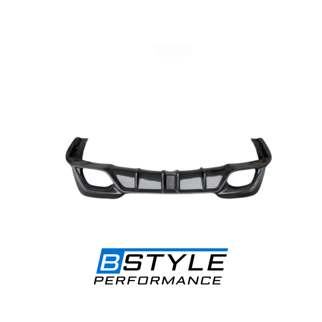 BMW 3 Series G20 G28 LCI Carbon Fiber Rear Bumper Diffuser with F1 LED