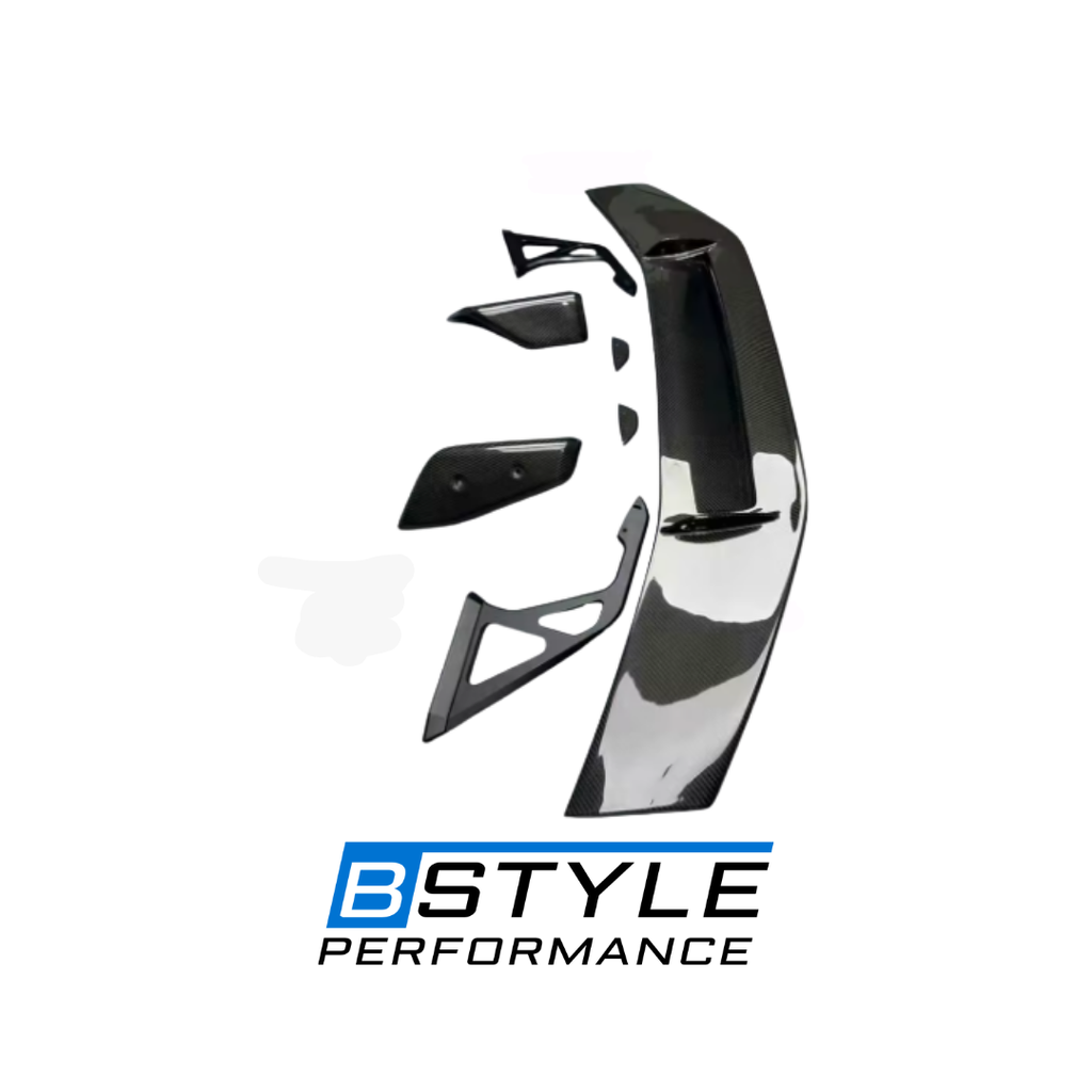 BMW G80 M3 G82 G83 AD Style Carbon Fiber High Rear Wing Spoiler
