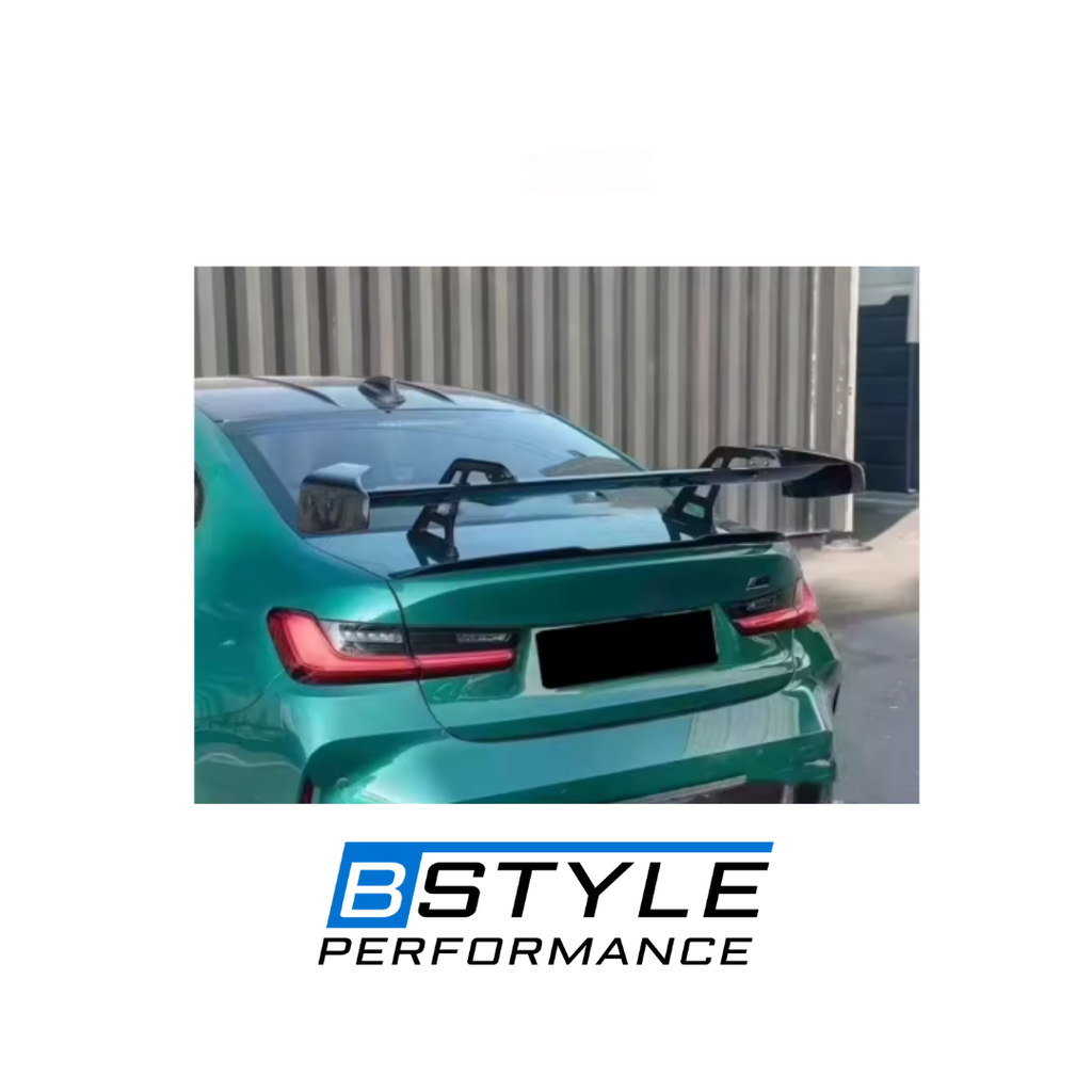 BMW G80 M3 G82 G83 AD Style Carbon Fiber High Rear Wing Spoiler