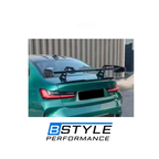 BMW G80 M3 G82 G83 AD Style Carbon Fiber High Rear Wing Spoiler