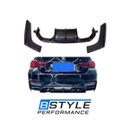 BMW M3 F80 / M4 F82 V-Style 3-Piece Carbon Fiber Diffuser
