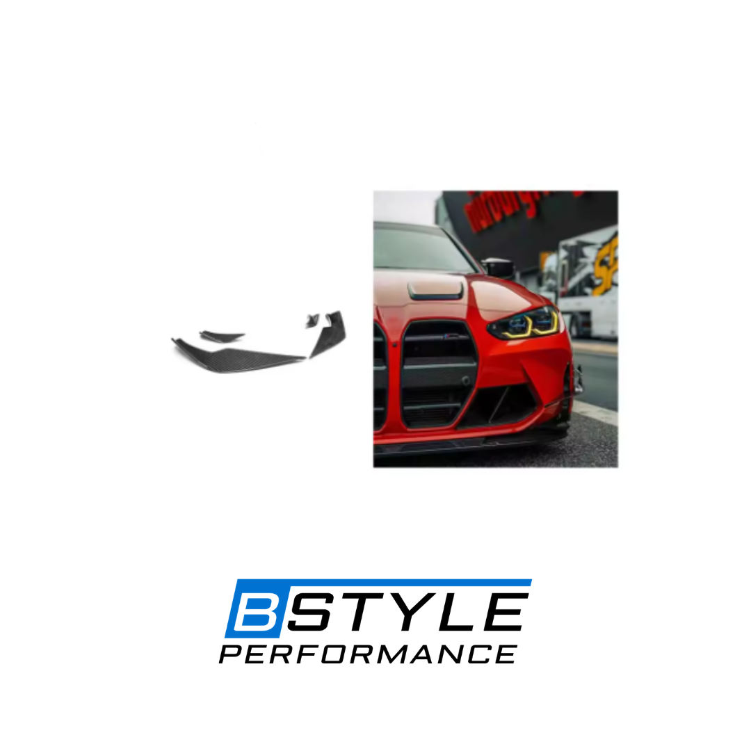 BMW M3 G80 / M4 G82 VS Style Dry Carbon Fiber Front Bumper Winglets