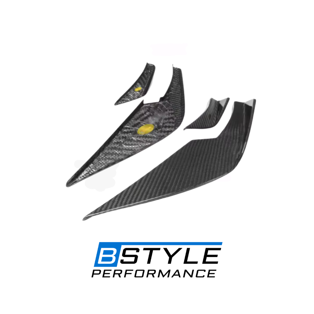 BMW M3 G80 / M4 G82 VS Style Dry Carbon Fiber Front Bumper Winglets