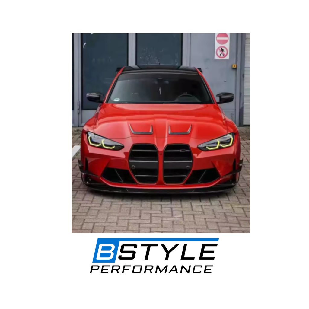 BMW M3 G80 / M4 G82 VS Style Dry Carbon Fiber Front Bumper Winglets
