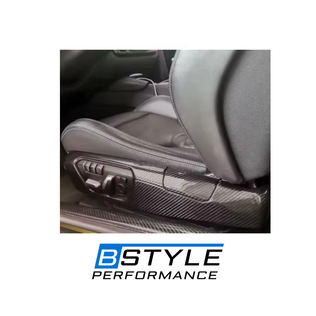 BMW F20/F22/F30/F36/F80/F82 Dry Carbon Fiber Seat Side Trim Panels