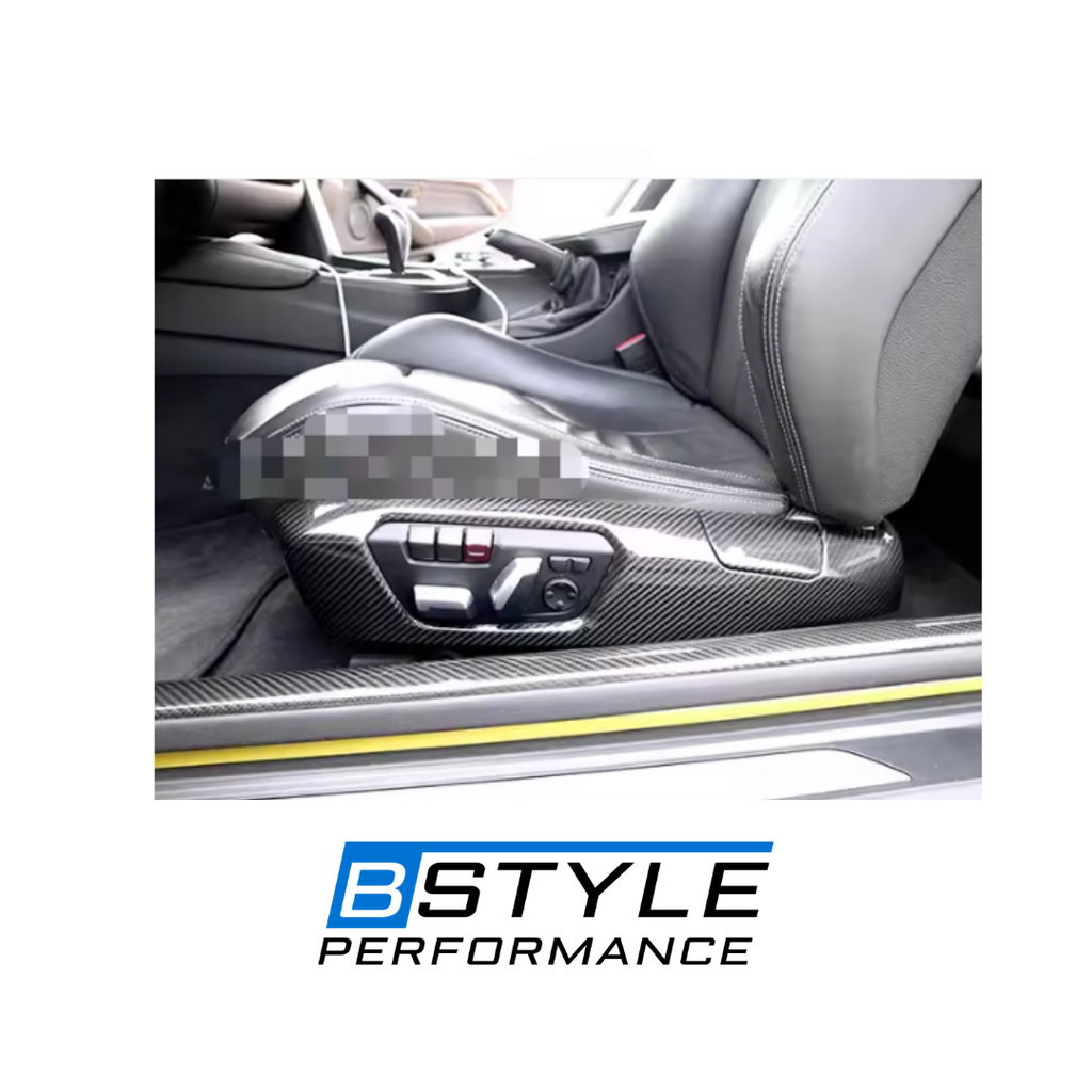 BMW F20/F22/F30/F36/F80/F82 Dry Carbon Fiber Seat Side Trim Panels