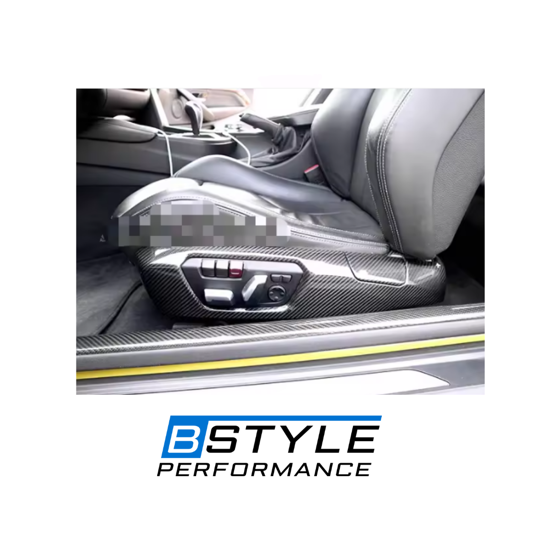 BMW F20/F22/F30/F36/F80/F82 Dry Carbon Fiber Seat Side Trim Panels