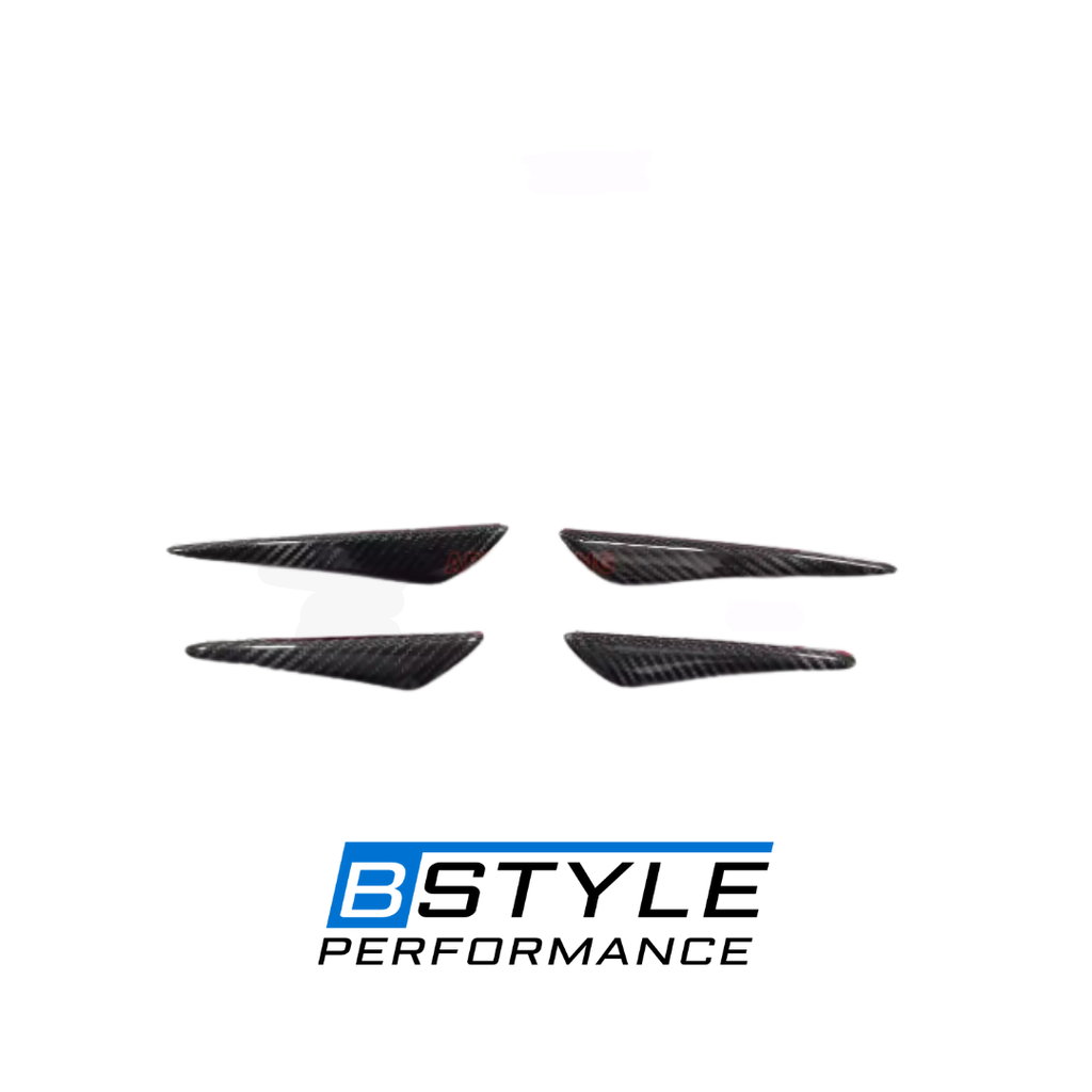 BMW Universal Carbon Fiber Front Bumper Side Canards - 4PCS Set