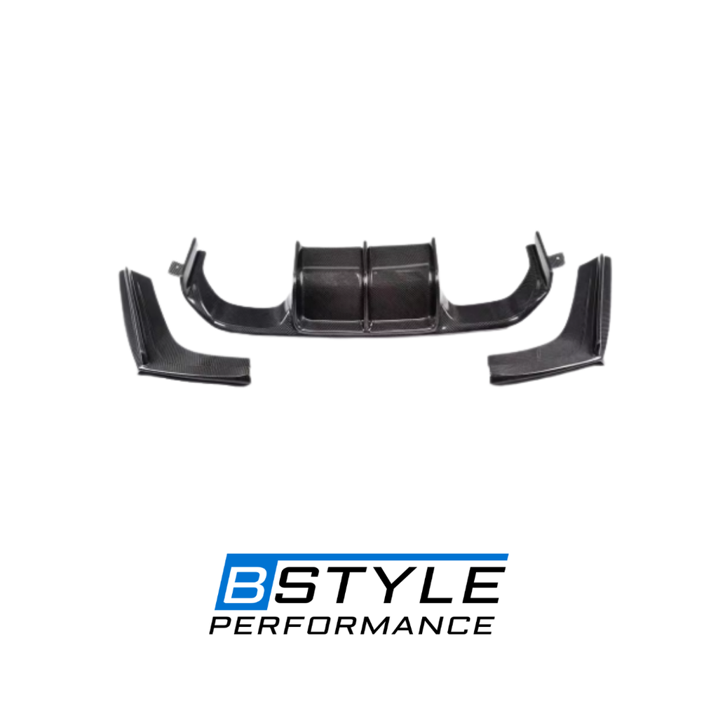 BMW M3 F80 / M4 F82 V-Style 3-Piece Carbon Fiber Diffuser