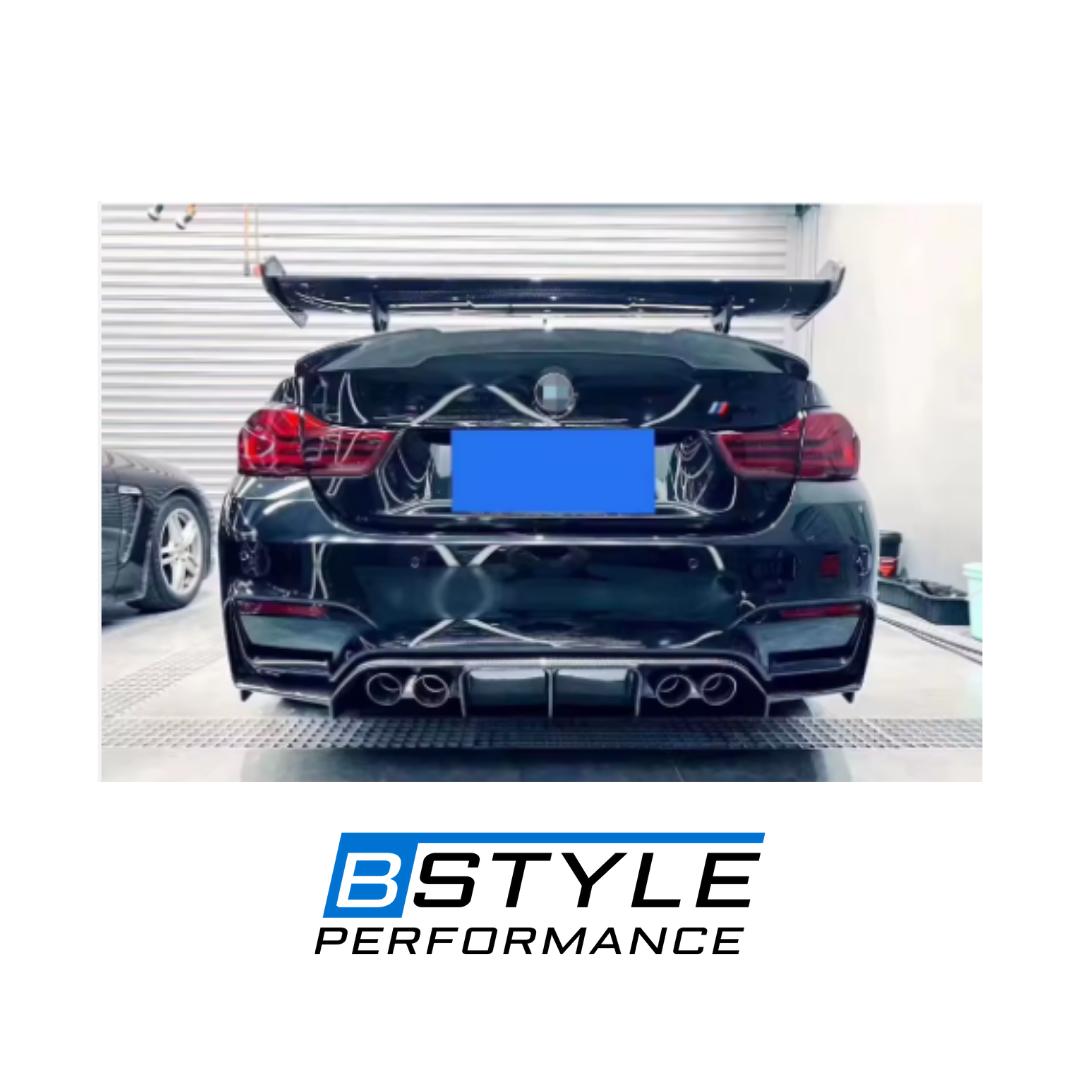 BMW M3 F80 / M4 F82 V-Style 3-Piece Carbon Fiber Diffuser