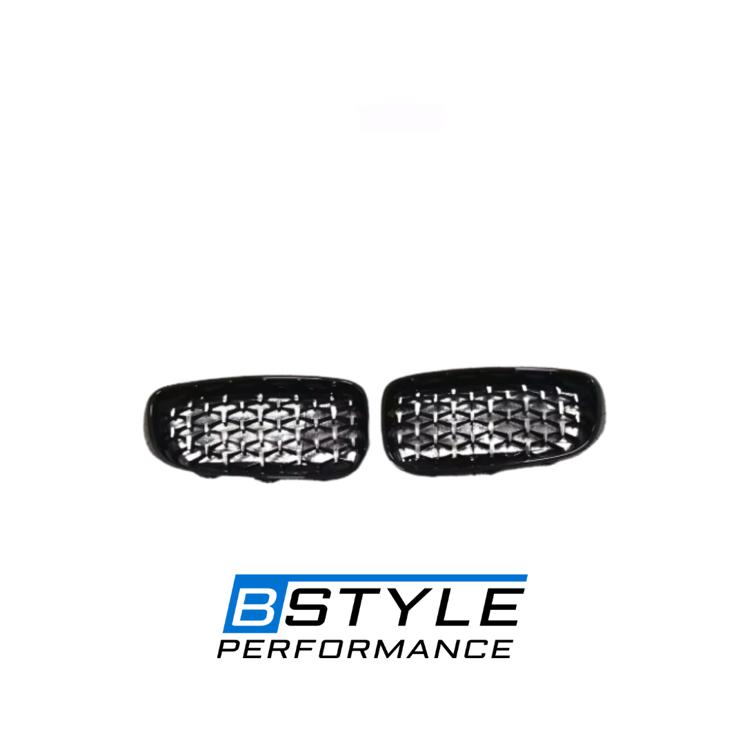 BMW 3 Series GT F34 Diamond-Style Gloss Black Front Kidney Grille