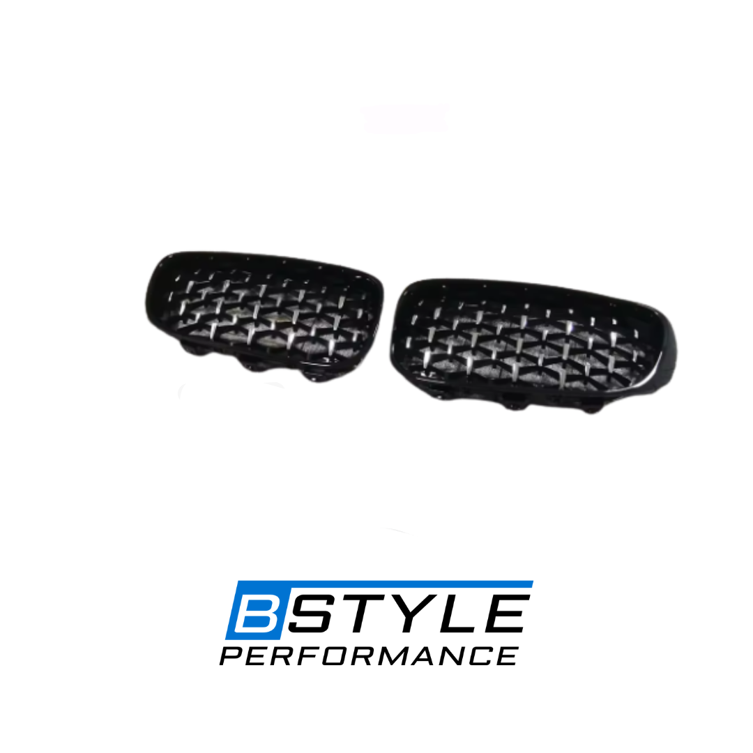 BMW 3 Series GT F34 Diamond-Style Gloss Black Front Kidney Grille