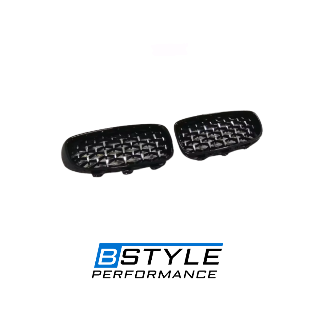 BMW 3 Series GT F34 Diamond-Style Gloss Black Front Kidney Grille