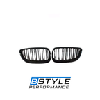 BMW 3 Series E92 E93 LCI Gloss Black Front Kidney Grille Set